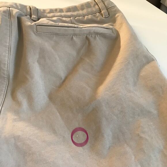 Theory Men's 33  Fits 31x27 Zaine Double Stretch Slim Fit Khaki Chino Pants - Picture 8 of 11